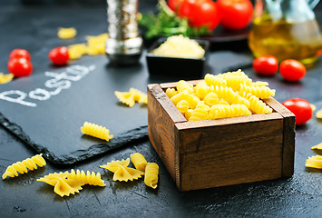 Image showing raw pasta