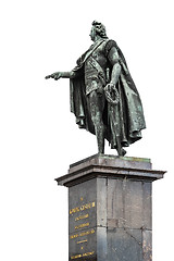 Image showing the King Gustaf the third statue in Stockholm Sweden