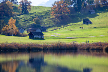 Image showing autumn scenery in Bavaria Germany