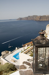 Image showing santorini view over harbor