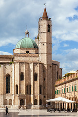 Image showing Piazza del Popolo in Ascoli Piceno Italy