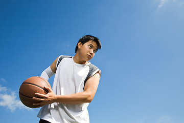 Image showing Asian basketball player