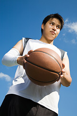 Image showing Asian basketball player