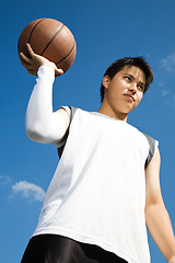 Image showing Asian basketball player