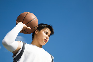 Image showing Asian basketball player