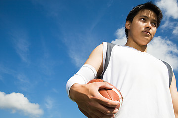 Image showing Asian football player