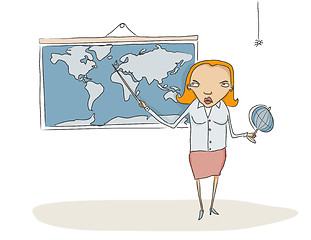 Image showing Geography teacher