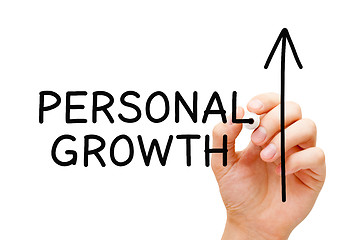 Image showing Personal Growth And Development Arrow Concept