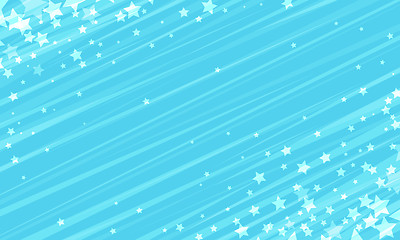 Image showing blue stars background