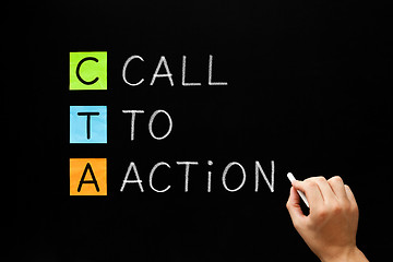 Image showing CTA - Call To Action Marketing Concept