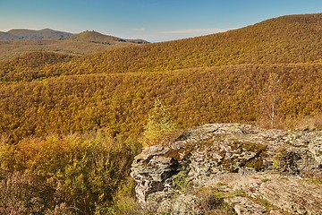 Image showing Autumn hills landscape