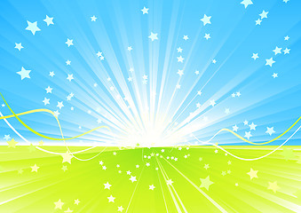 Image showing abstract summer background.