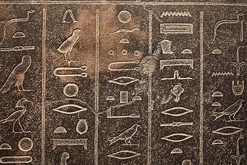 Image showing Ancient Hieroglyphic Script