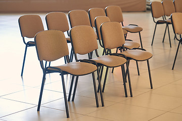 Image showing Rows of Chairs