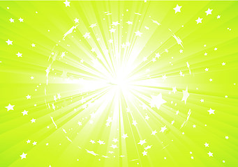 Image showing Green Abstract background