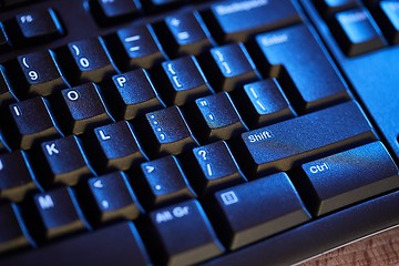 Image showing Black Keyboard Detail