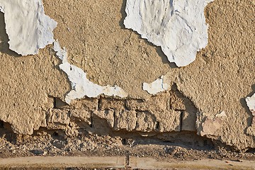 Image showing Old Wall CLoseup