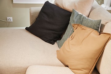 Image showing Couch with pillows