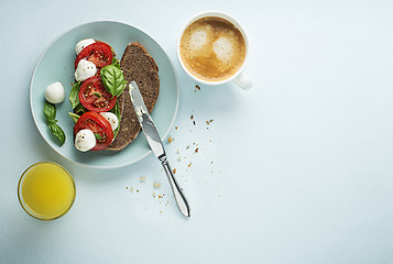 Image showing Sandwich healthy breakfast