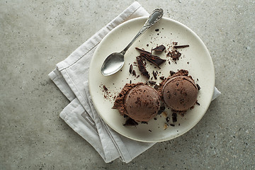 Image showing Ice cream chocolate