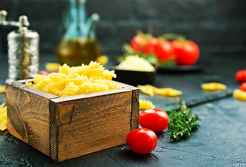 Image showing raw pasta