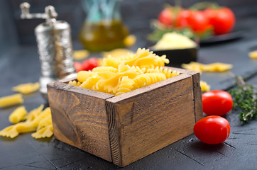 Image showing raw pasta