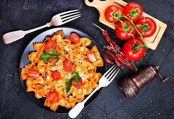 Image showing pasta with sauce