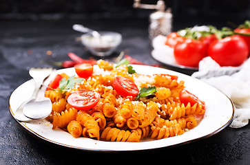 Image showing pasta with sauce