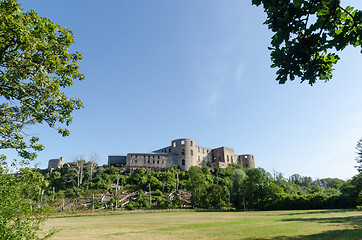 Image showing Borgholm castle ruin, a landmark on the swedish island Oland