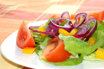 Image showing Fresh salad with tomatoes