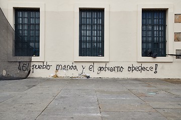 Image showing Political graffiti in Colombia