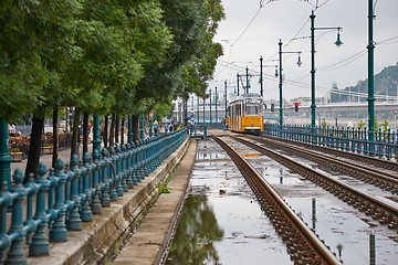 Image showing Tram line 2 in Budapest