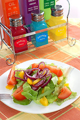 Image showing Fresh salad with tomatoes