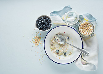 Image showing Porridge oatmeal breakfast