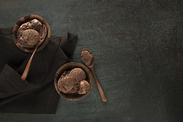 Image showing Chocolate Ice cream