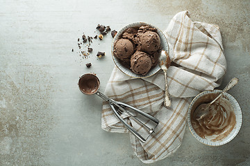 Image showing Ice cream chocolate