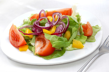 Image showing Fresh salad with tomatoes