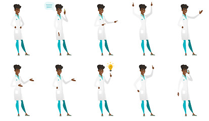 Image showing Vector set of doctor characters.