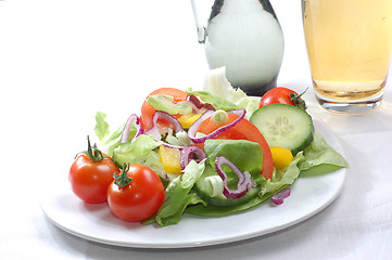 Image showing Fresh salad with tomatoes