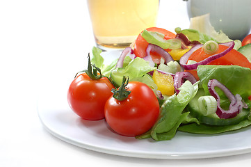 Image showing Fresh salad with tomatoes