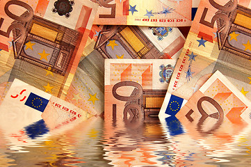 Image showing euro background