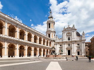 Image showing the Basilica della Santa Casa in Italy Marche