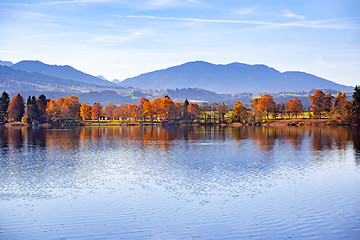 Image showing autumn scenery in Bavaria Germany