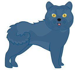Image showing Vector illustration of the cartoon of the british cat
