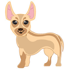 Image showing Vector illustration of the small dog of the sort that terrier