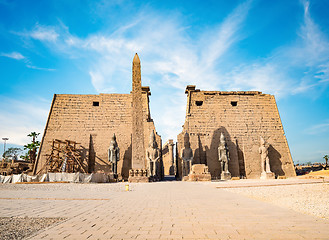 Image showing Entrance to Luxor Temple