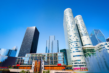 Image showing Modern business district