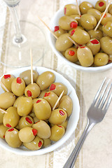 Image showing Olives, close-up