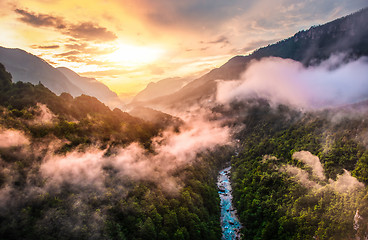 Image showing Fog in mountains