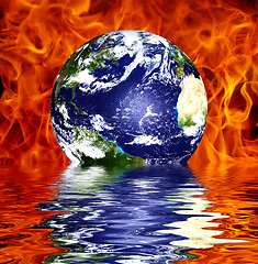 Image showing Global warming concept